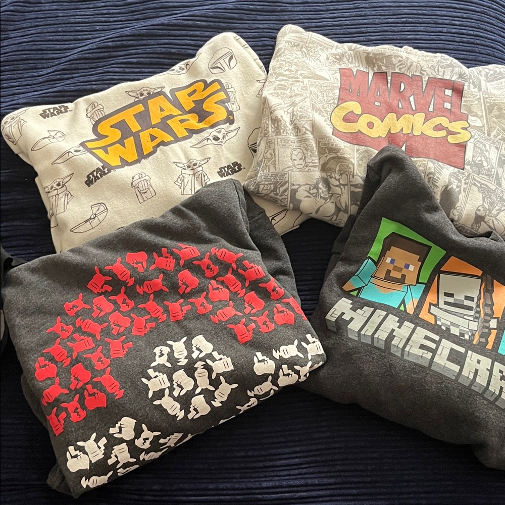 Marvel, Minecraft, Pokémon, Star Wars  Hoodies
